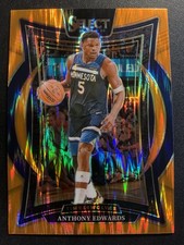 2024-25 Panini Select - Orange Flash Prizm #23 - Concourse - Anthony Edwards