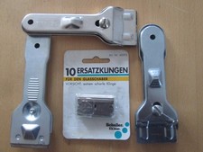 3 x Kochfeldschaber Glaskeramik Herd Glasschaber plus 10 Ersatzklingen Glas Scha