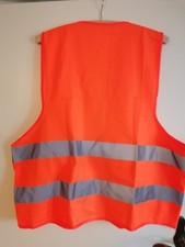 Warnweste Gr. XL Orange mit Klettverschluss Gebraucht
