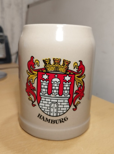 Hamburg bierkrug bierseidel - -,