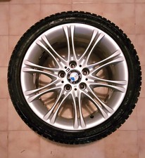 4 Stück Winterreifen mit Orig. BMW-Alufelge, Doppelspeiche 135 M, 18" silber