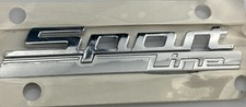 BMW ORIGINALE SPORT LINE CHROM SCHRIFTZUG EMBLEM