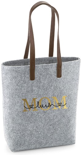 Filztasche mit namen bedruckt - mit,