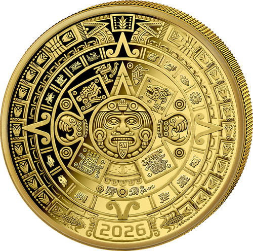 Unze silber aztekenkalender - 1,