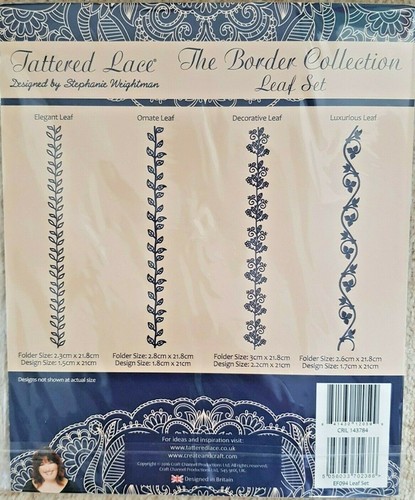 Tattered lace embossing folder - lace,