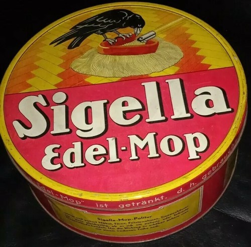 Antike blechdose sigella - blechdose, "sigella