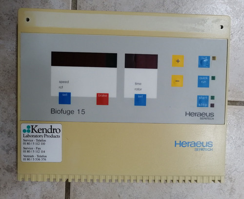 Heraeus biofuge front - heraeus, 15