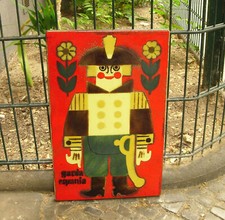 Altes Emailschild La Guardia Civil Polizei Bürgergarde Ehre Spanien Kult rar !