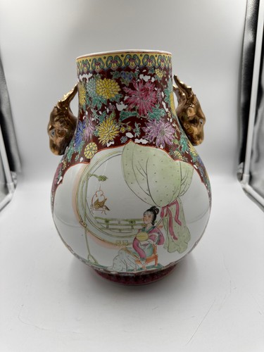 China vase kanton stil - vase, kanton-stil