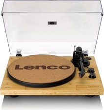 Lenco LBT-335BA Plattenspieler mit Bluetooth & USB, Bambusgehäuse