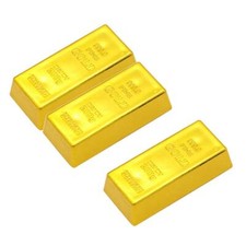 3x gefälschte Goldbarren Bar