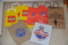 Papiertüten, Tragetaschen, Sammlung, Werbung, , Lego, Bubba Gump, Tim u Struppi