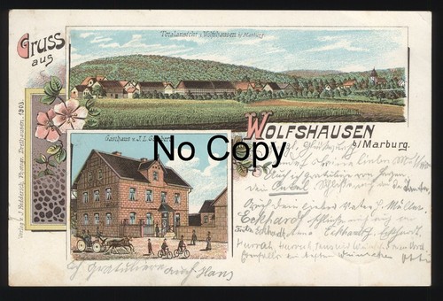 2542 litho wolfshausen - ak,