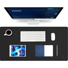 Multifunktionale Schreibunterlage 80 x 40cm - Elegant Schwarz für Ihr Homeoffice