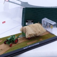 Schuco 1:43 02882 Diorama Deutz F1 M414 mit Anhänger in OVP EX6535