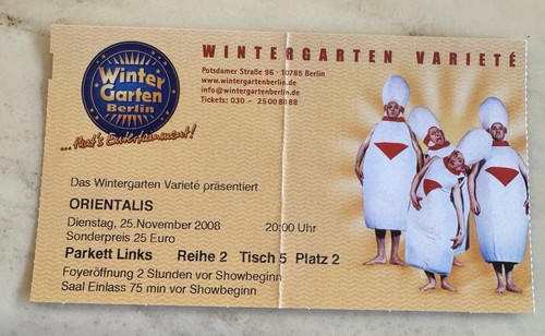 Orientalis eintrittskarte - orientalis,