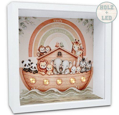 Geschenk taufe holz - holz, 3d