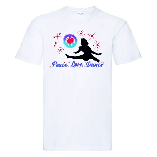 Shirt 100 peace love dance - t-shirt,