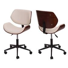 B-Ware Bürostuhl MCW-G25, Drehstuhl Schreibtischstuhl, Bugholz, creme-beige
