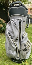Big Max Aqua Golfbag Wasserdicht Grau/Schwarz mit Hauben Golf Tasche