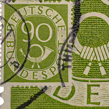 BRD Posthorn Plattenfehler