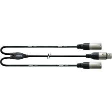 Cordial XLR female / 2x XLR