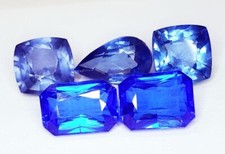 Echter blauer Saphir 5 Stck