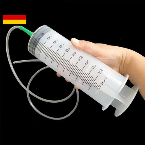 Große spritze mit schlauch - große,
