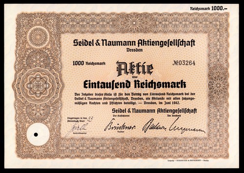 Historisches wertpapier seidel - historisches,