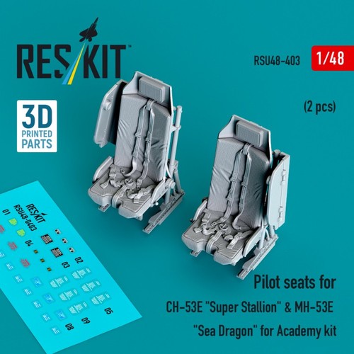 Pilot seats 53e - &, mh-53e
