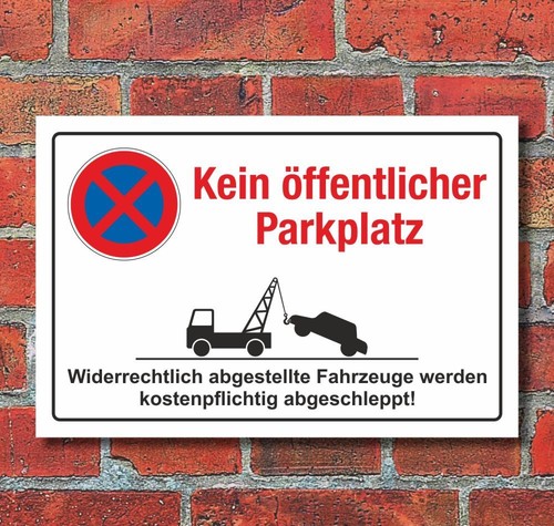 Schild parkverbot halteverbot - schild,