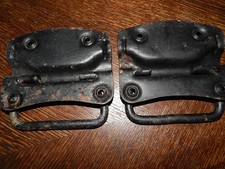 2 alte Griffe für Fruhen Truhengriffe schwarz