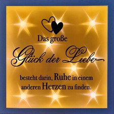 Glück der Liebe, Persönlicher Leucht Liebespaar LED Bilderrahmen für Wand -Regal