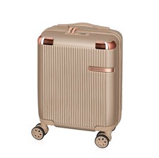 Koffer groß Reisekoffer Reisegepäck XS Hartschale Champagner Teleskopgriff