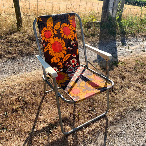 Vintage 70er jahre floral - jahre,