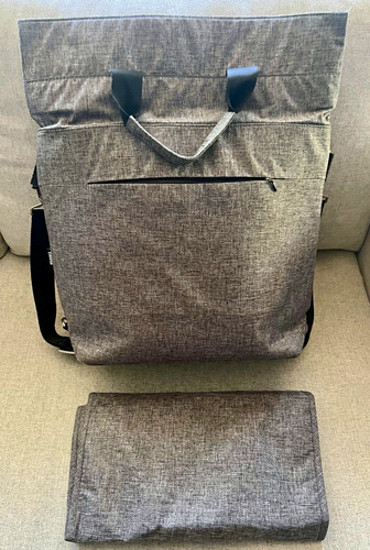 Wickeltasche rucksack grau aus - rucksack,