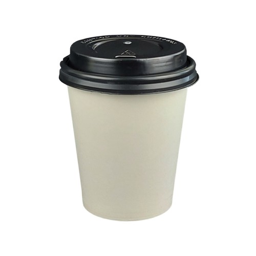 Weiße premium kaffeebecher - premium,
