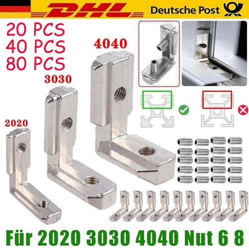 40x innenverbinder nut 8 - innenverbinder,