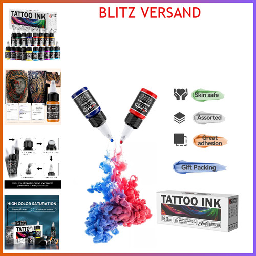 Cnc tattoo farbe set farben - tattoo, 16