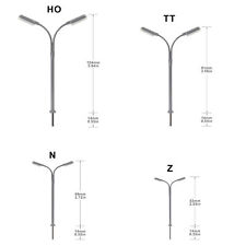 10Stk. Modell Bahnsteiglicht