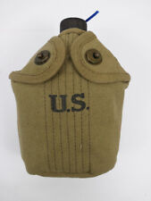 Original US  WW2 Feldflasche 1945 mit Repro Bezug und Becher