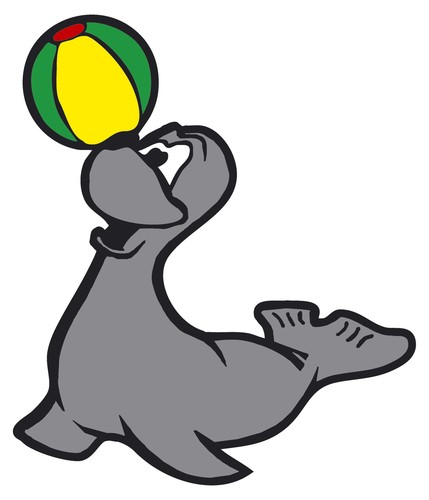 Aufkleber sticker seehund - aufkleber,