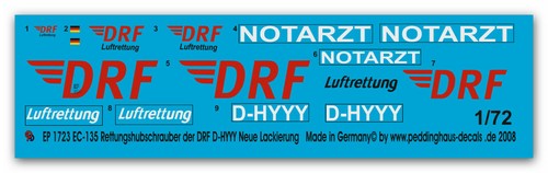 Peddinghaus decals 1723 - 1/72,