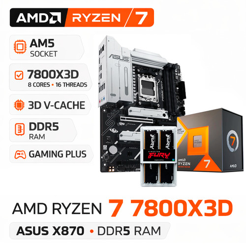Amd ryzen 7800x3d asus - 7800x3d, +