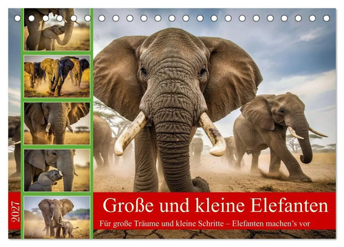 Große und kleine - , elefanten