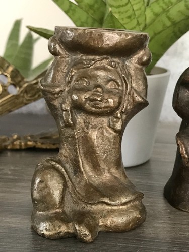Vintage bronze leuchter - bronze,