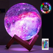 15CM 3D LED Mond Lampe Moon Light Touch Sensor Mondlicht Kinder Nachtlicht Licht