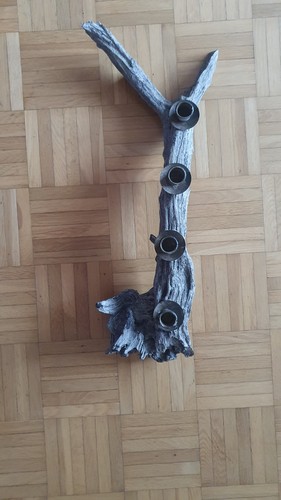 Kerzenhalter als baumstamm - als,