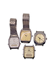 4x alte Herren Armbanduhr