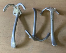 3er Konvolut Garderoben - Haken aus Aluminium